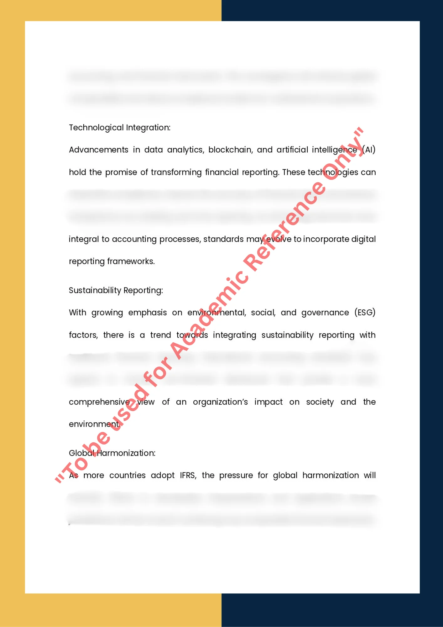Assignment Sample Of Subject -ACCT 404 International Accounting 6